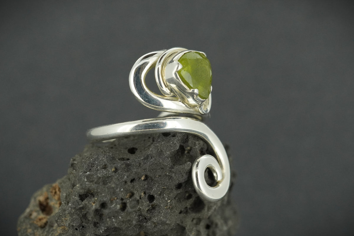 Peridot Sterling Silver Wrap Ring
