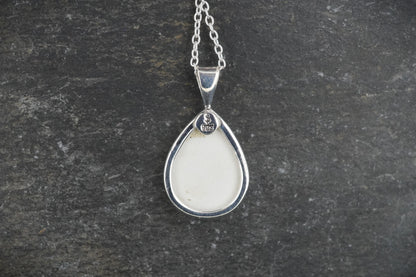Old Willow House & Tree Sterling Silver Pendant