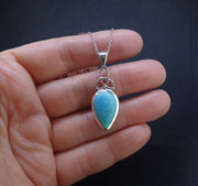 Amazonite Sterling Silver Celtic Pendant