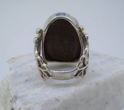Opal Sterling Silver Filigree Ring