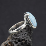 Larimar Adjustable Sterling Silver Ring