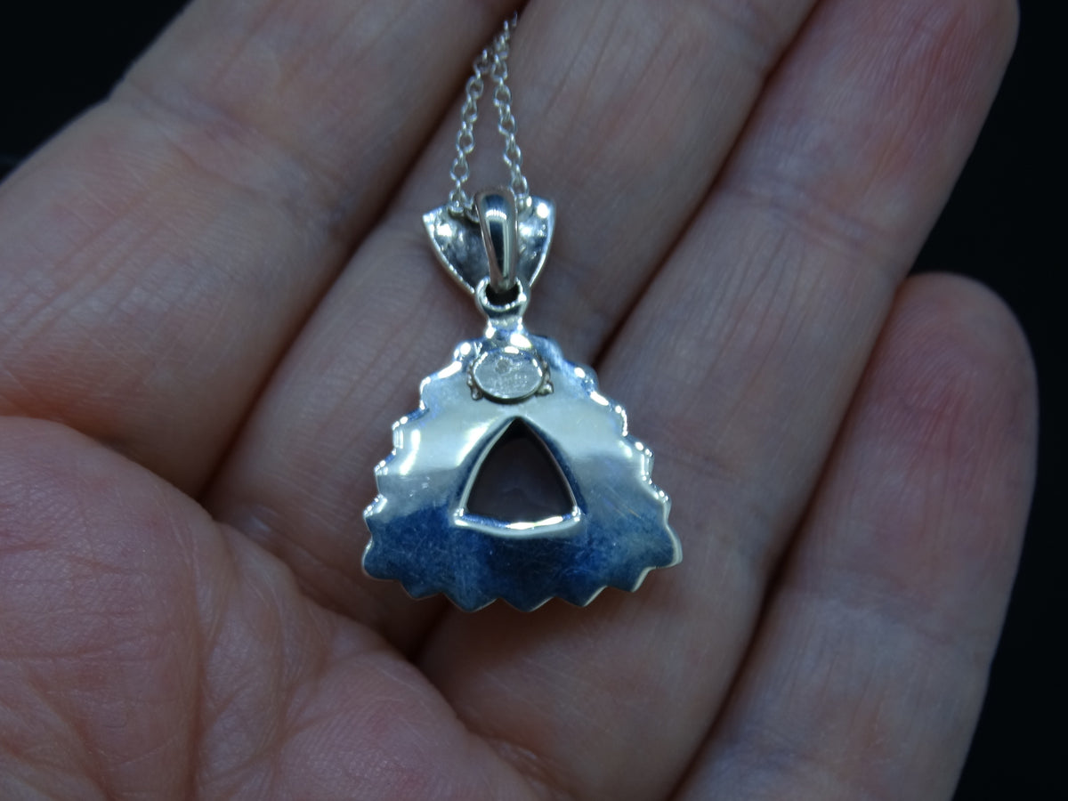 Scottish Chalcedony Scottish Gold and Sterling Silver Pendant