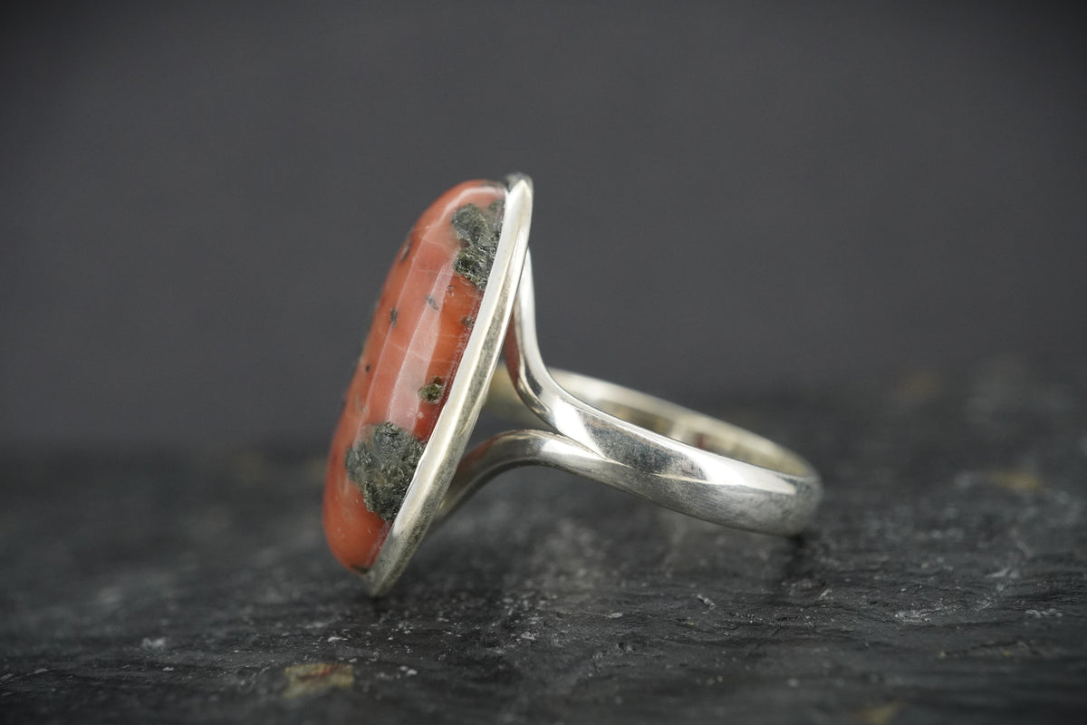 Scottish Isla Rose Sterling Silver Oval Ring