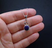 Sugilite Sterling Silver Celtic Pendant