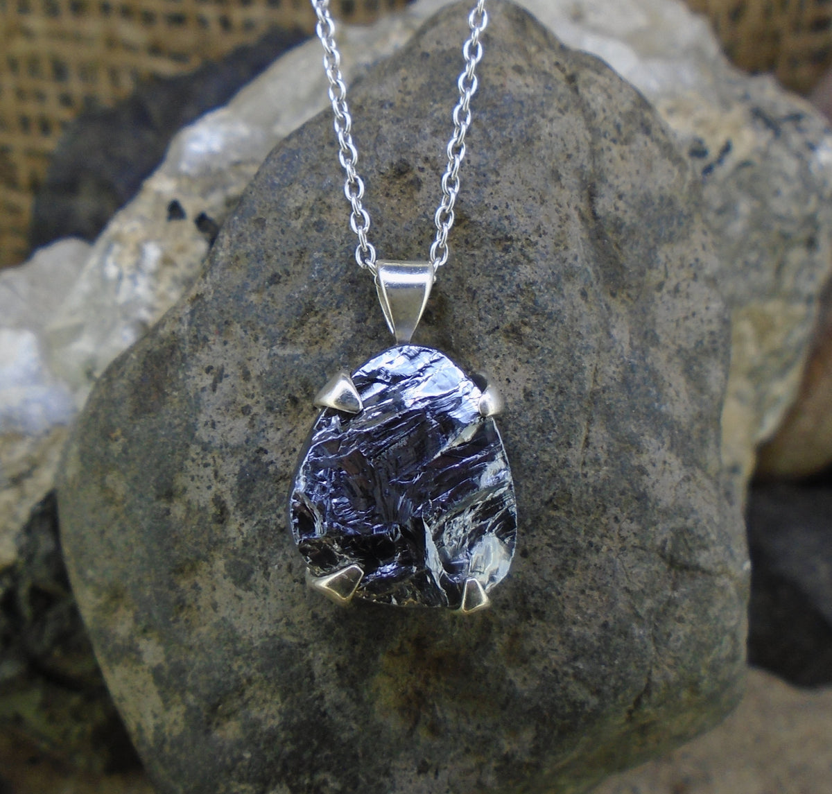 Silicon Sterling Silver Pendant