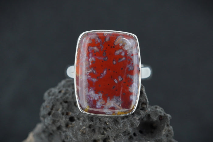 Burn Anne Agate Sterling Silver Ring
