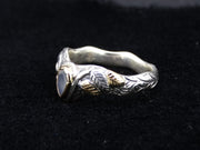 Scottish Chalcedony Scottish Gold and Sterling Silver Ring