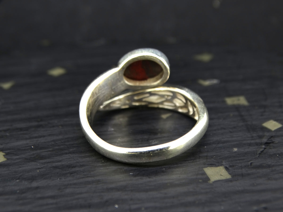 Arthur's Seat Jasper Sterling Silver Wrap Ring