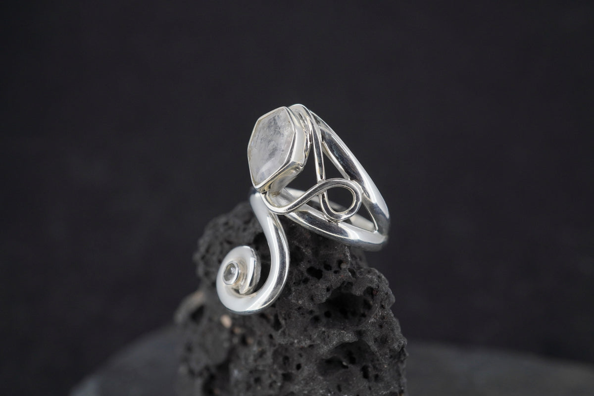 Kingdom 'Diamond' & Zircon Sterling Silver Ring