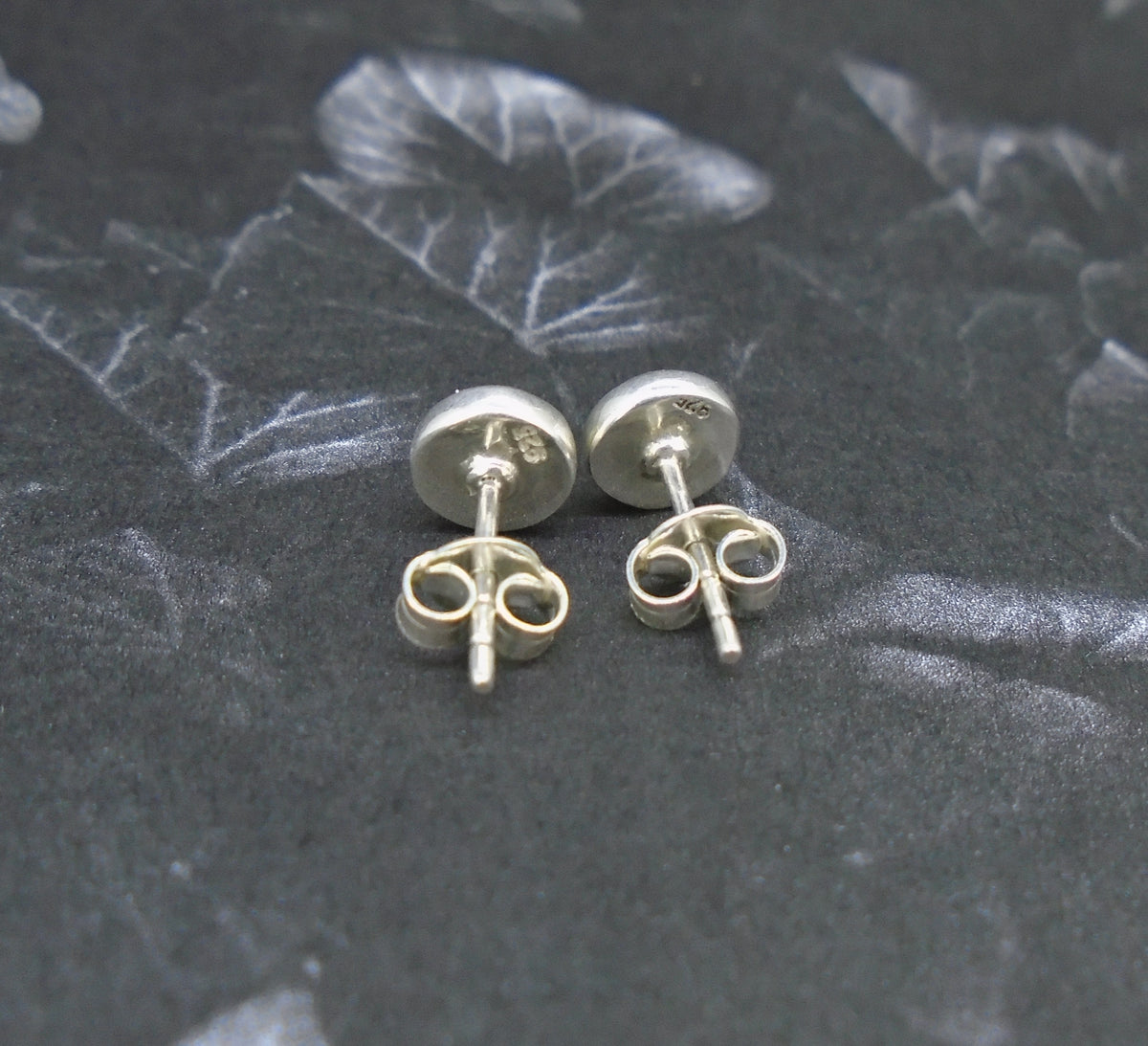 Highland Marble Sterling Silver Stud Earrings (6mm)
