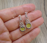 Highland Marble  Sterling Silver Celtic Earrings