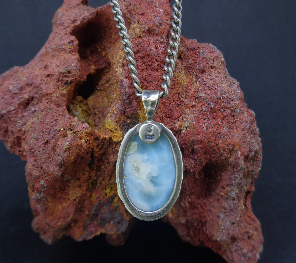 Larimar Sterling Silver Pendant