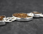 Ammonite Sterling Silver Bracelet