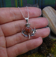 Lewisian Sterling Silver Thistle Pendant