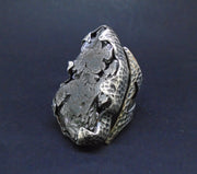 'Star-kindler' Colossal Meteorite Sterling Silver Ring