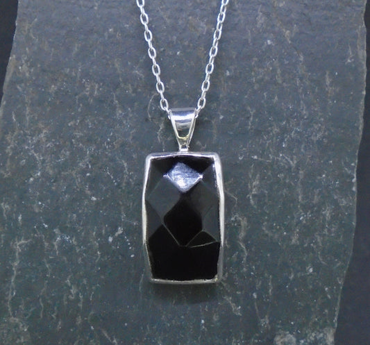 Whitby Jet Sterling Silver Pendant