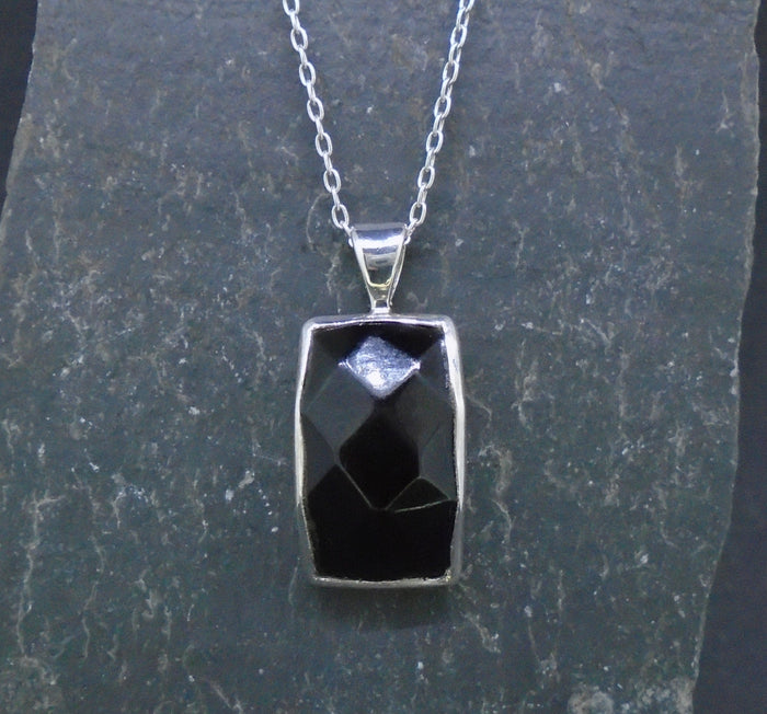 Whitby Jet Sterling Silver Pendant