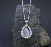 Botswana Agate Sterling Silver Pendant