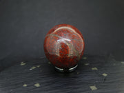 Scottish Red Jasper Ornamental Egg with Hematite