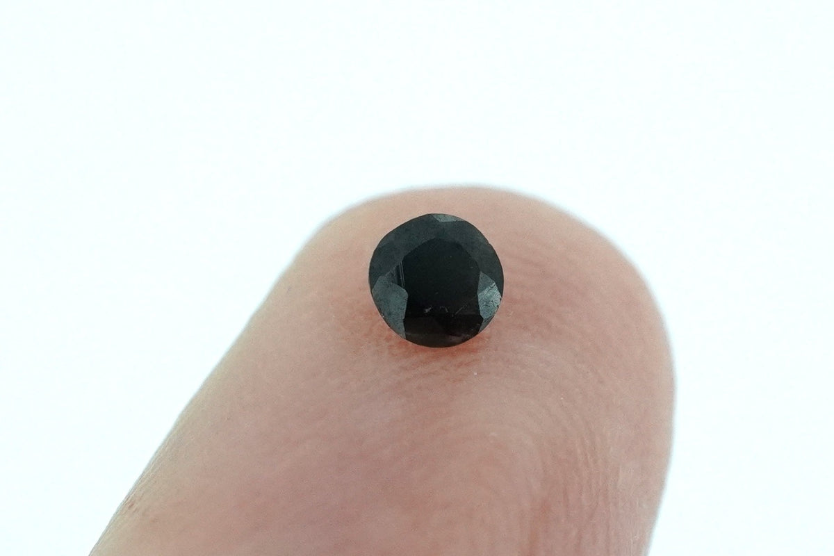 Round Deep Blue Rare Scottish Sapphire Gemstone