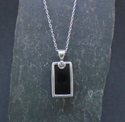 Whitby Jet Sterling Silver Pendant