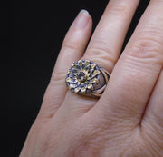 'Flùr na Beinne' Scottish Smoky Quartz Scottish Gold & Silver Ring