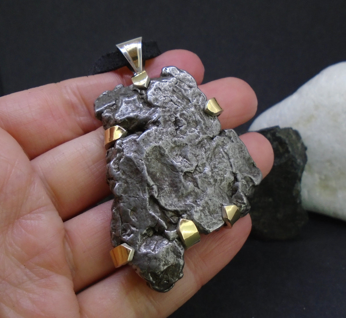 Monster Meteorite Sterling Silver Pendant