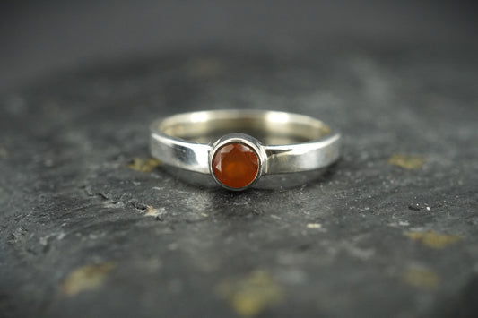 Scottish Angus Carnelian Sterling Silver Ring