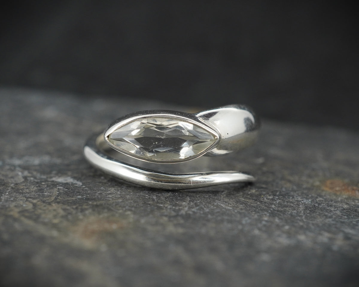 Edinburgh Sea Glass Sterling Silver Wrap Ring
