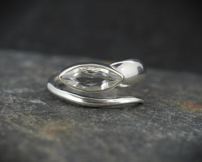 Edinburgh Sea Glass Sterling Silver Wrap Ring