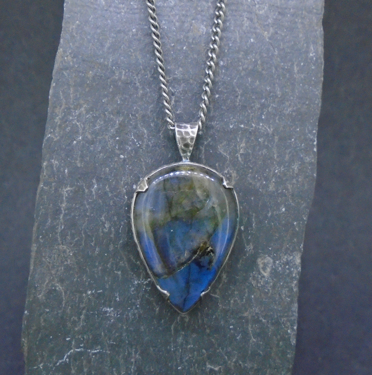 Labradorite Sterling Silver Pendant