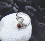 Lewisian and Iona Twin Celtic Knot Sterling Silver Ring