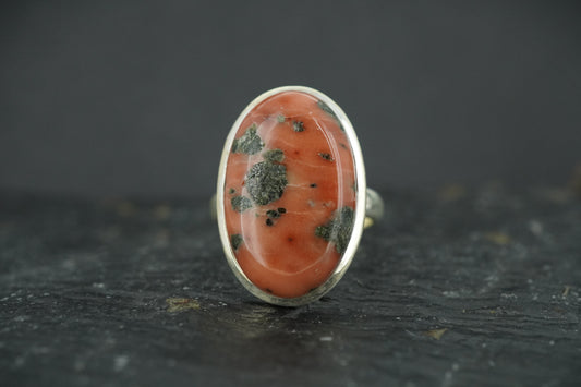 Scottish Isla Rose Sterling Silver Oval Ring