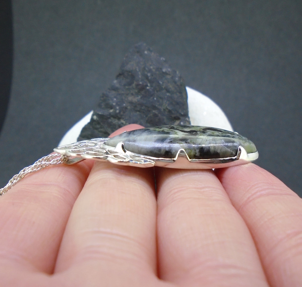 Skye Marble Celtic Cascade Sterling Silver Pendant