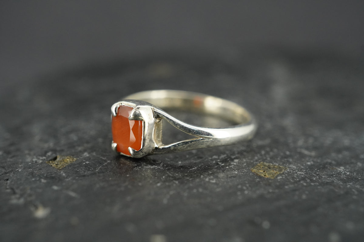 Scottish Carnelian Sterling Silver Ring