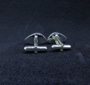 Edinburgh Castle Rock Sterling Silver Cufflinks