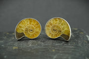 Ammonite Sterling Silver Cufflinks