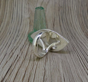 Old Willow Doves Sterling Silver Adjustable Ring
