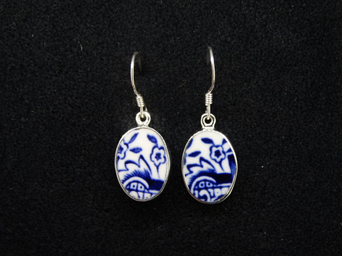 Old Willow 'Flower' Sterling Silver Earrings