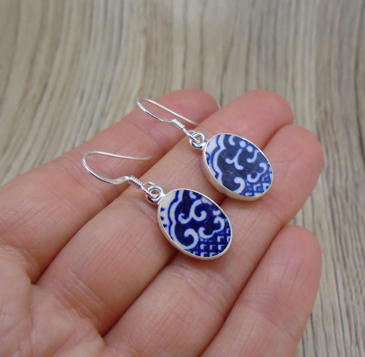 Old Willow 'Wave' Sterling Silver Earrings