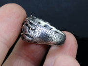 Ornate Orrock 'Diamond' Scottish Gold and Sterling Silver Ring