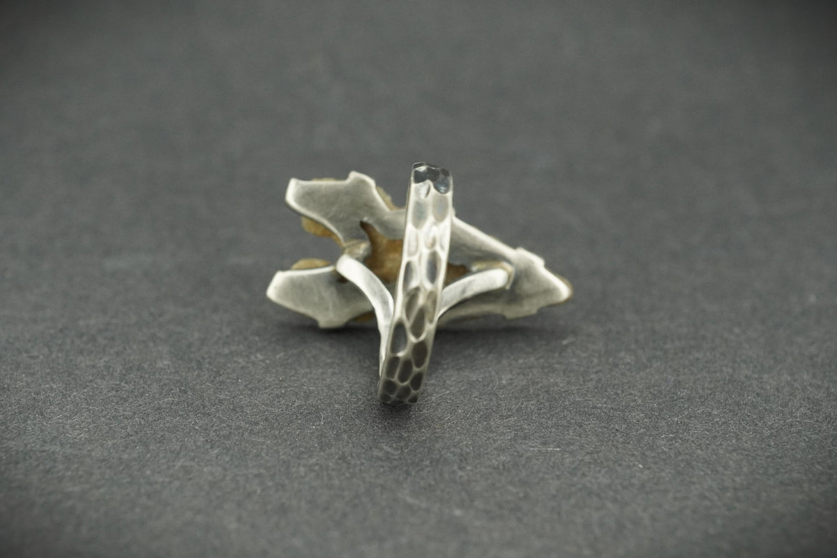 Neolithic Arrowhead Hammered Sterling Silver Ring