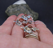 Lewisian Sterling Silver Thistle Set