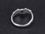 Scottish Sapphire with Scottish Gold, Sterling Silver Ring
