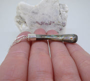 Paua Shell 'Rib' Sterling Silver Pendant