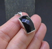 Whitby Jet Sterling Silver Pendant