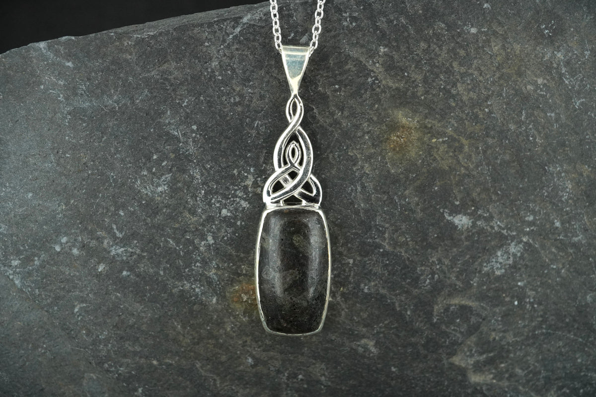 Edinburgh Cobblestone Sterling Silver Celtic Pendant