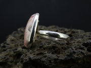 Rhodochrosite Sterling Silver Fancy Cut Ring