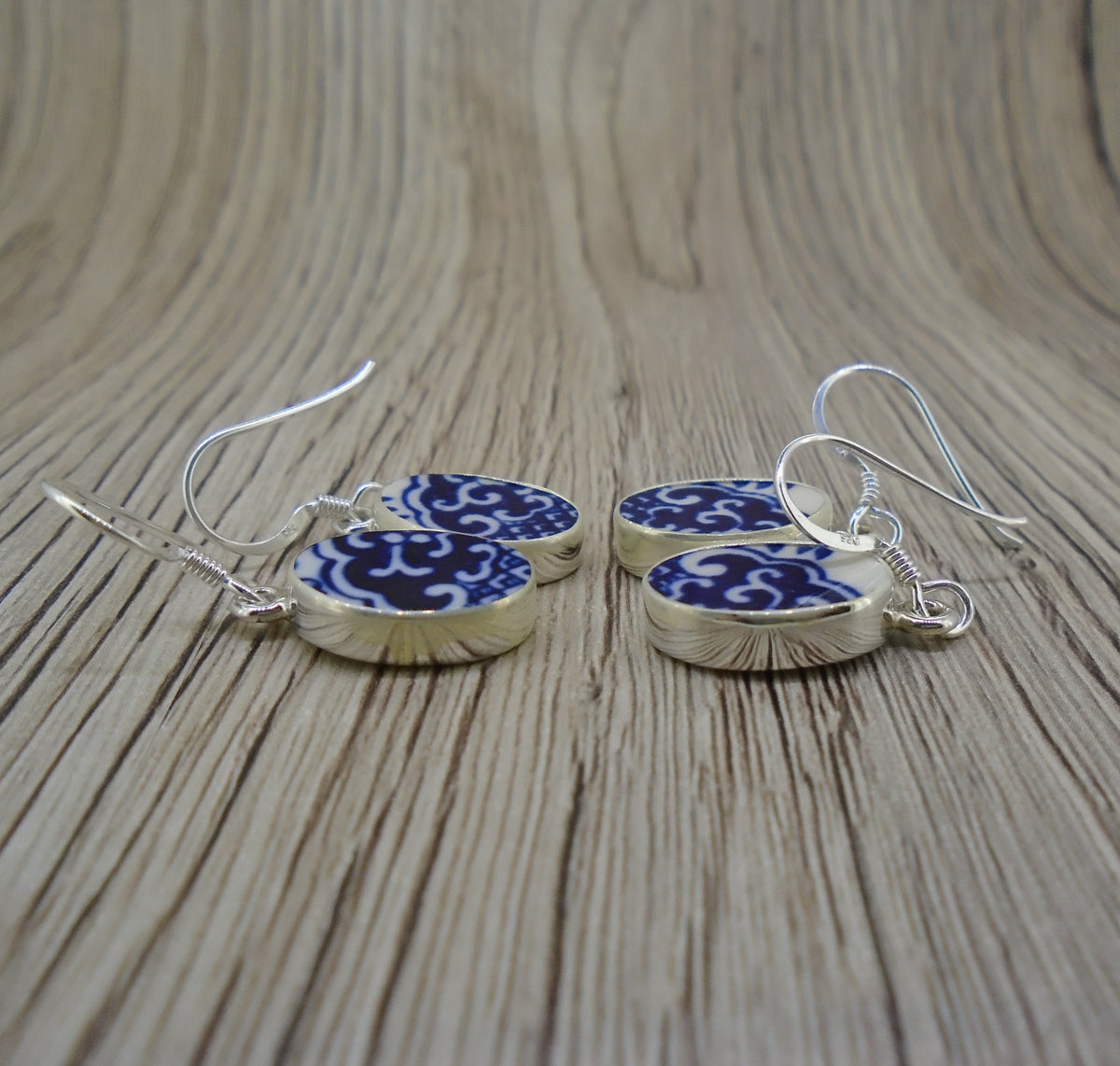 Old Willow 'Wave' Sterling Silver Earrings