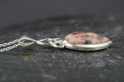Scottish Isla Rose Drop Cut Sterling Silver Pendant